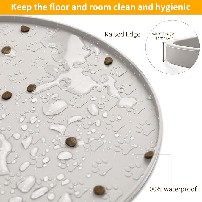 KPWACD Dog Food Mat Anti-Slip Bowl Mats - Image 5