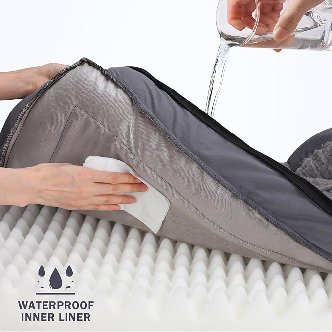 INVENHO Orthopedic Large Dog Bed, Washable Waterproof, Egg-Crate Foam Dog Couch - Image 3