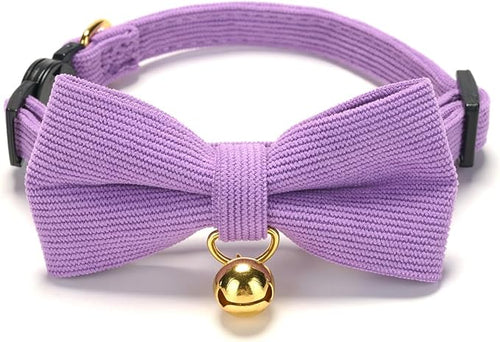 2 Pack Soft Corduroy Cat Collars - Image 2