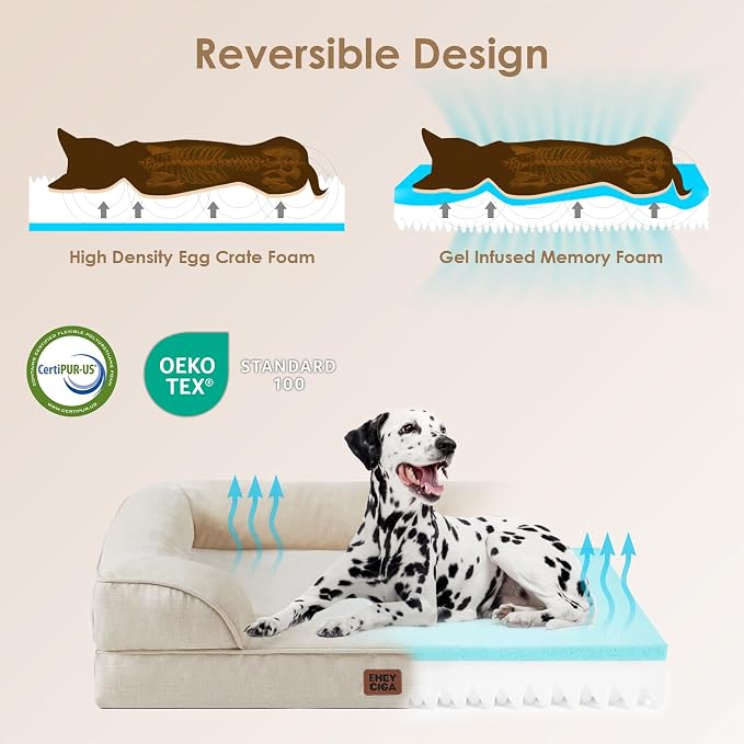 EHEYCIGA Orthopedic Dog Bed for Small Dogs, Waterproof Memory Foam Small Dog - Image 4