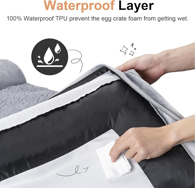 Large Dog Bed Orthopedic Washable: Beds Bolster XL Bed Large Big Dogs Memory - Image 4