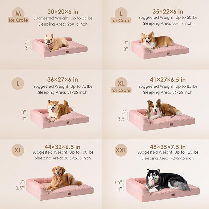 EHEYCIGA Extra Large Dog Bed Othorpedic, Memory Foam XL Dog Bed - Image 2