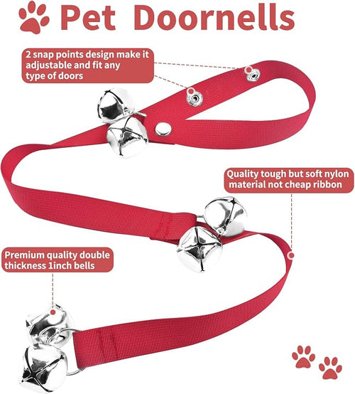 2 Pack Dog Doorbells, Pet Training Bells - Image 2