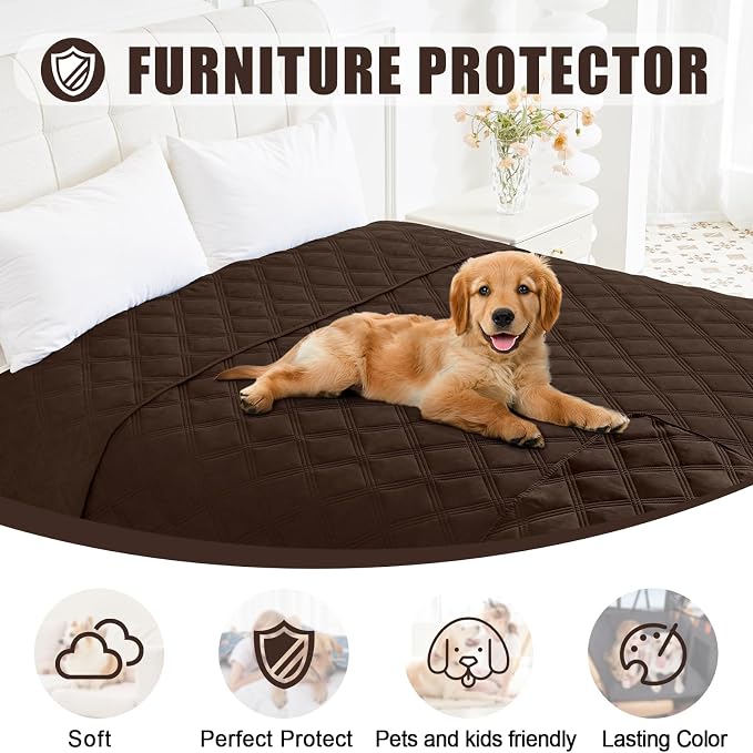 Smiry Waterproof Dog Bed Cover Blanket 52x82, Soft Reversible Pet Blanket - Image 8