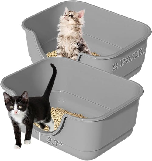 2 Pack Low Entry Small Litter Box by Unknown