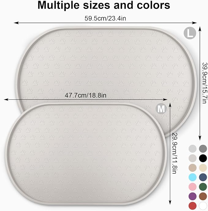KPWACD Dog Food Mat Anti-Slip Bowl Mats - Image 2
