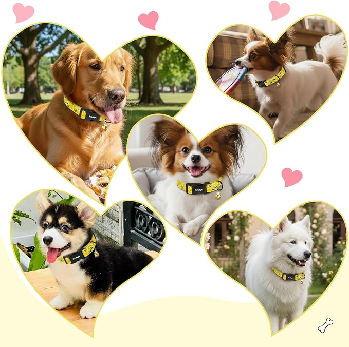 Yellow Dog Collar for Large Dogs, Spring & Summer Theme Large Dog Collars - Image 7