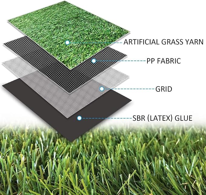 ALTRUISTIC Artificial Grass 11FTX32FT, Realistic Fake Grass Deluxe Turf - Image 3