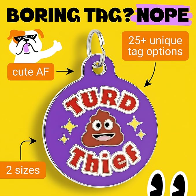 Bad Tags Personalized Dog and Cat ID Tags in 25+ Designs and 2 Sizes - Image 3