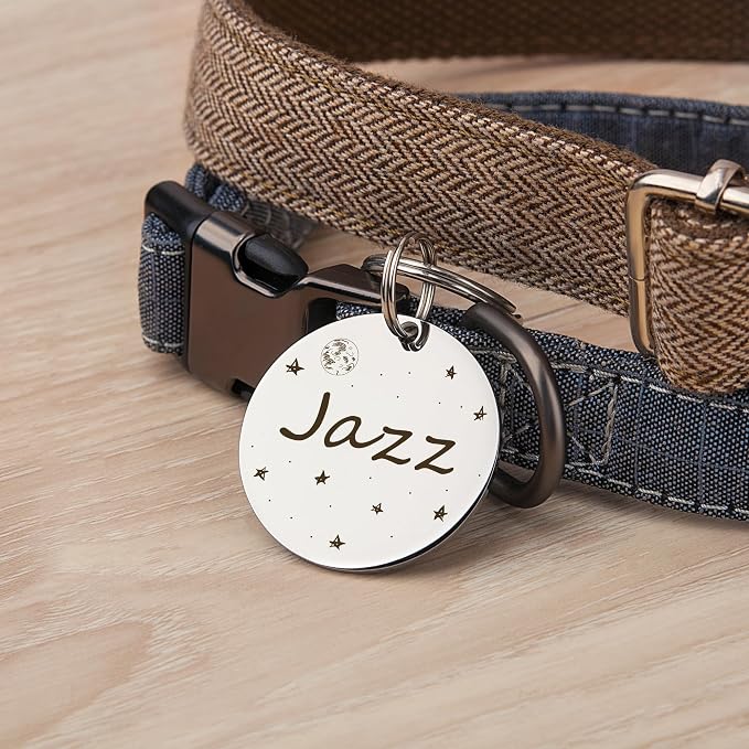 Anavia Small Size Dog Cat ID Tags, Small/XS Personalized Color Plated Stainless - Image 2