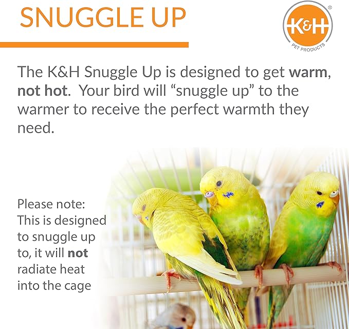 K&H Pet Products Snuggle-Up Bird Cage Heater, Bird Cage Accessory, Exotic Avian - Image 5