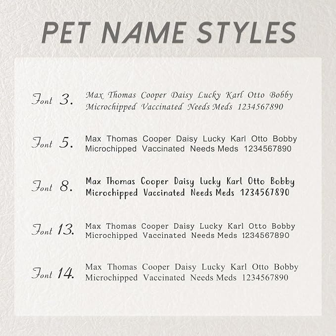 Anavia Small Size Dog Cat ID Tags, Small/XS Personalized Color Plated Stainless - Image 5
