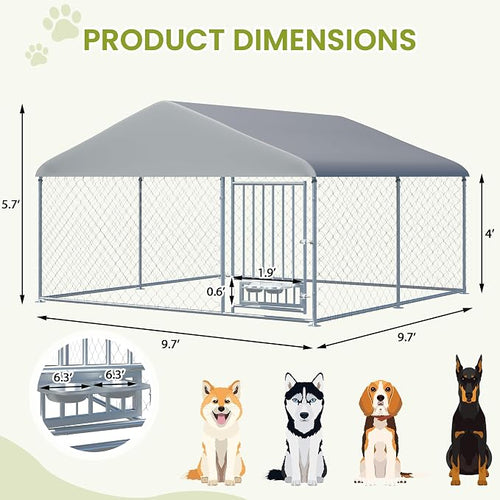 10FT x 10FT Outdoor Dog Kennel - Image 2