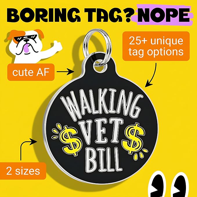 Bad Tags Personalized Dog and Cat ID Tags in 25+ Designs and 2 Sizes - Image 3