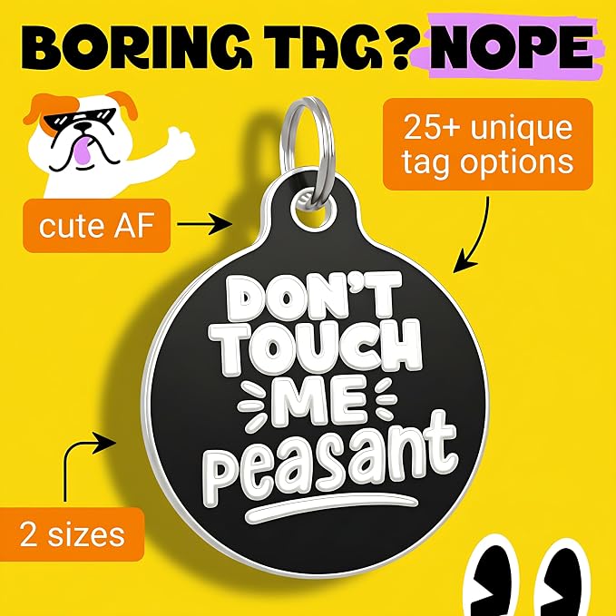 Bad Tags Personalized Dog and Cat ID Tags in 25+ Designs and 2 Sizes - Image 3