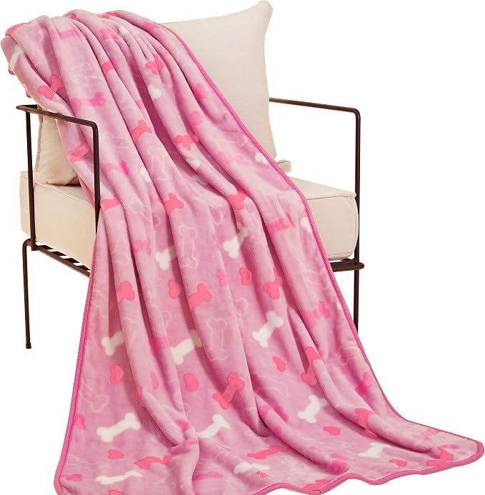 Allisandro Luxurious Dog Blanket, 350 GSM Super Fuzzy Microplush Fleece Pet - Image 6