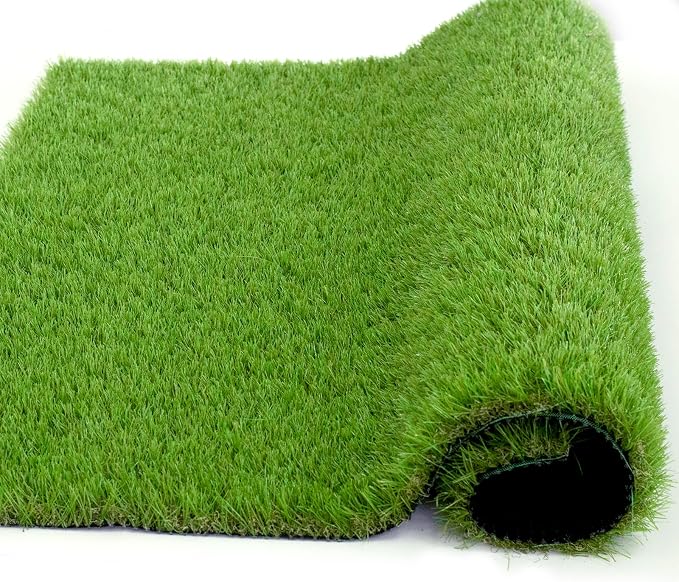 Artificial Grass Rug Outdoor Indoor 3FTX45FT Fake Grass Carpet Green Synthetic - Image 3