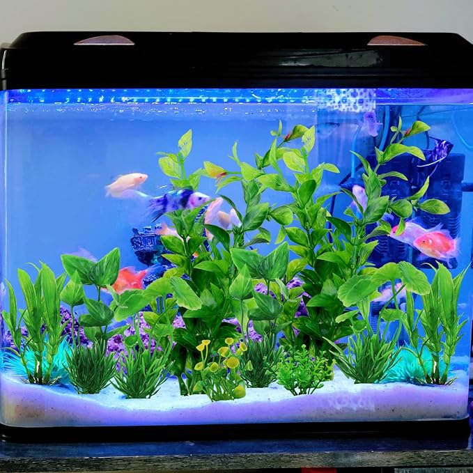 PietyPet Fish Tank Accessories Green Plants, Aquarium Decor Plastic Plants - Image 5