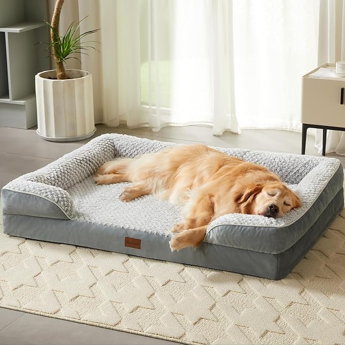 Orthopedic Dog Beds for Large Dogs, Waterproof Dog Bed, Egg Crate Foam Bed for - Image 7