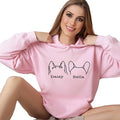 Custom Dog Mom Shirt for Women Pet Ears Sweatshirt by CustomUnique