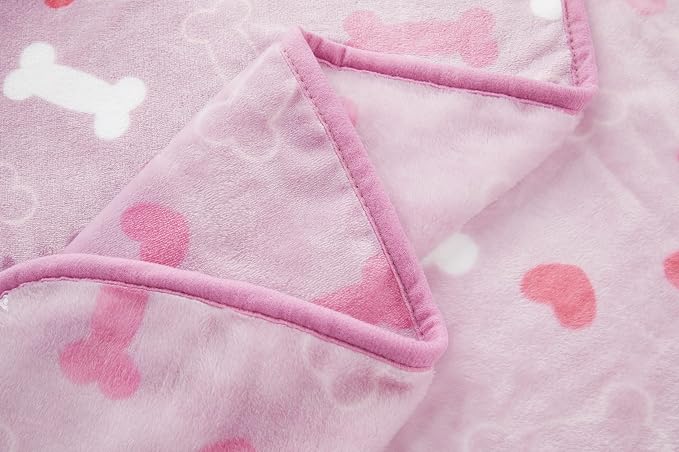 Allisandro Luxurious Dog Blanket, 350 GSM Super Fuzzy Microplush Fleece Pet - Image 3