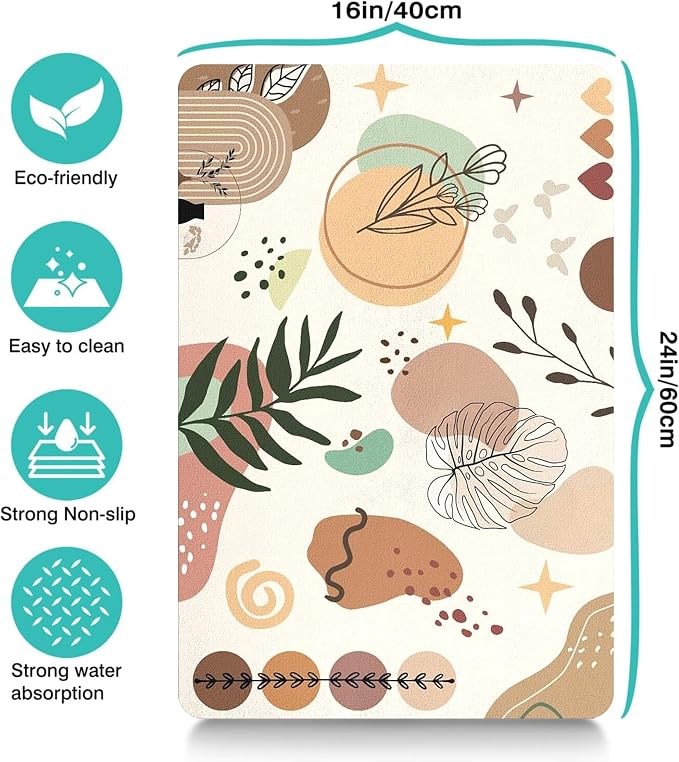 Pet Feeding Mat for Floors Waterproof Dog Mat for Food and Water Absorbent - Image 4