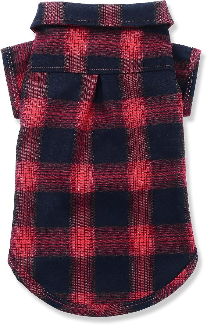 Koneseve Dog Shirt Pet Plaid Clothes T-Shirt Sweater Breathable - Image 2