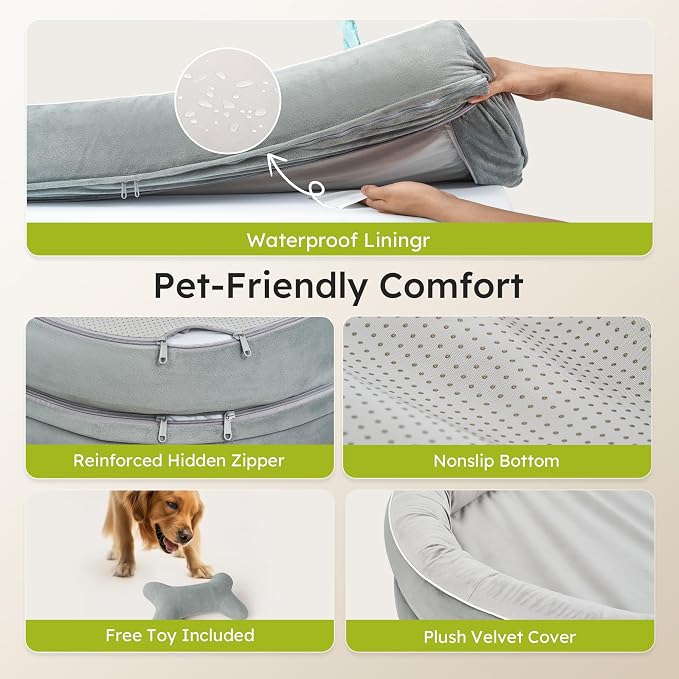 XXL Orthopedic Dog Bed, 53 in. Dog Bed - Image 5
