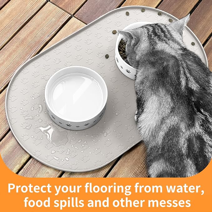 KPWACD Dog Food Mat Anti-Slip Bowl Mats - Image 8
