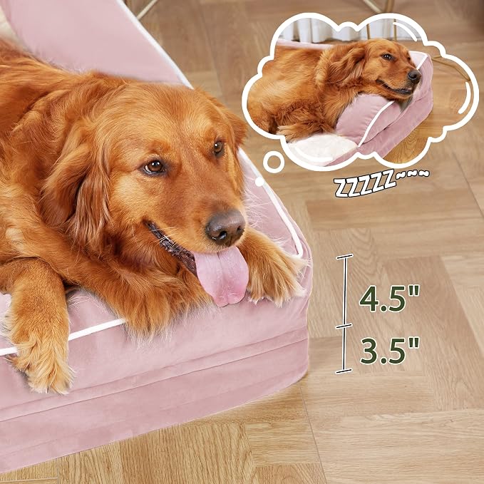 Orthopedic Dog Beds for Extra Large Dogs, Waterproof Egg Crate Foam XL Dog Bed - Image 6