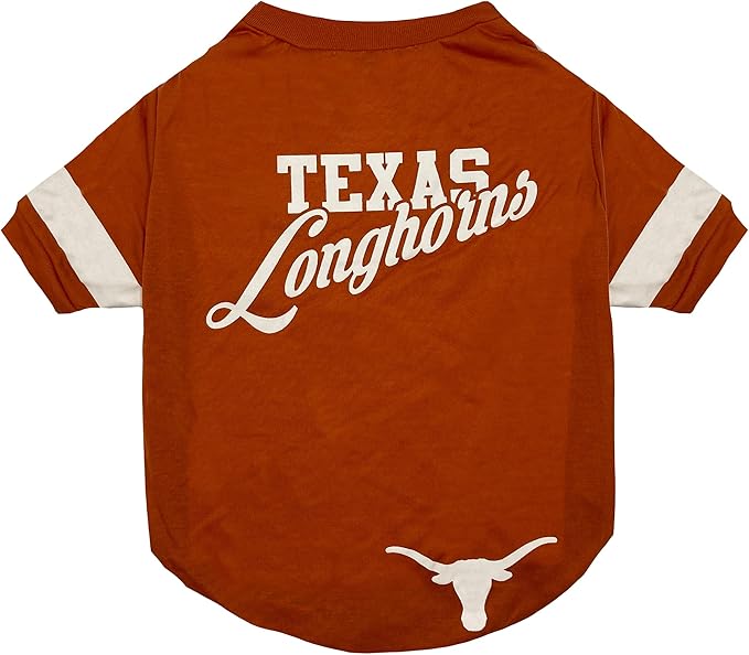 NCAA Texas Longhorns T-Shirt for Dogs & Cats, Small. Football/Basketball Dog - Image 3