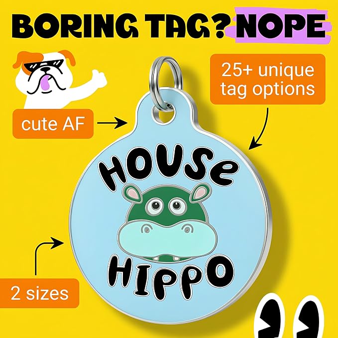 Bad Tags Personalized Dog and Cat ID Tags in 25+ Designs and 2 Sizes - Image 3