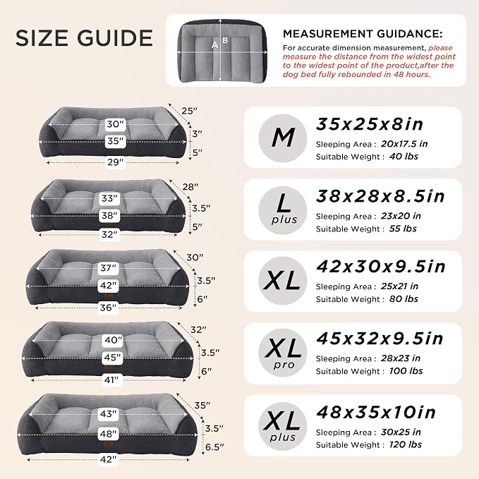 Bedsure SupportMax™ Orthopedic Dog Bed Medium Size Dog - Image 4
