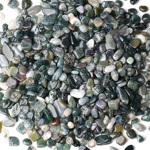 1lb Aquatic Agate Aquarium Gravel Rocks Natural Tumbled Healing Crystal Chips by YATOJUZI