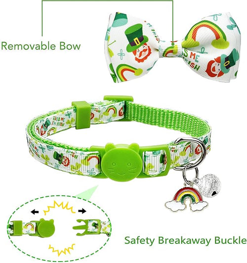 2 Pack St. Patrick Day Cat Collar - Image 2