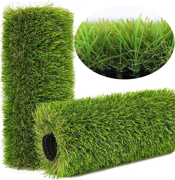 Artificial Grass Rug Outdoor Indoor 3FTX45FT Fake Grass Carpet Green Synthetic by NINXIANG