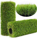 Artificial Grass Rug Outdoor Indoor 10FTX13FT Fake Grass Carpet Green Synthetic by NINXIANG