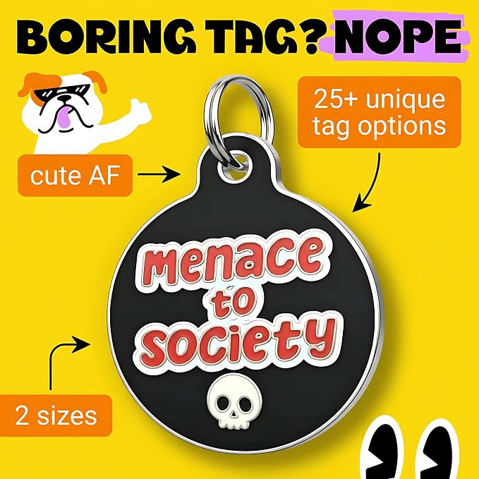 Bad Tags Personalized Dog and Cat ID Tags in 25+ Designs and 2 Sizes - Image 3