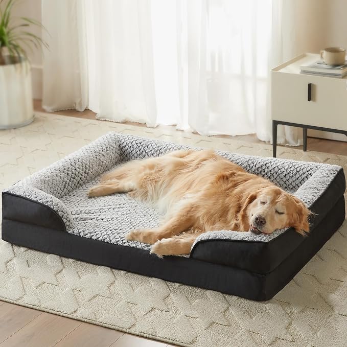 Orthopedic Dog Bed for Medium Dogs, Egg Crate Foam Bed for Medium Dogs by LEXTRO