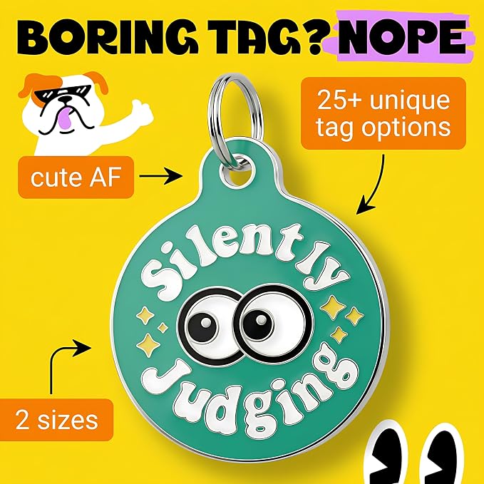Bad Tags Personalized Dog and Cat ID Tags in 25+ Designs and 2 Sizes - Image 3