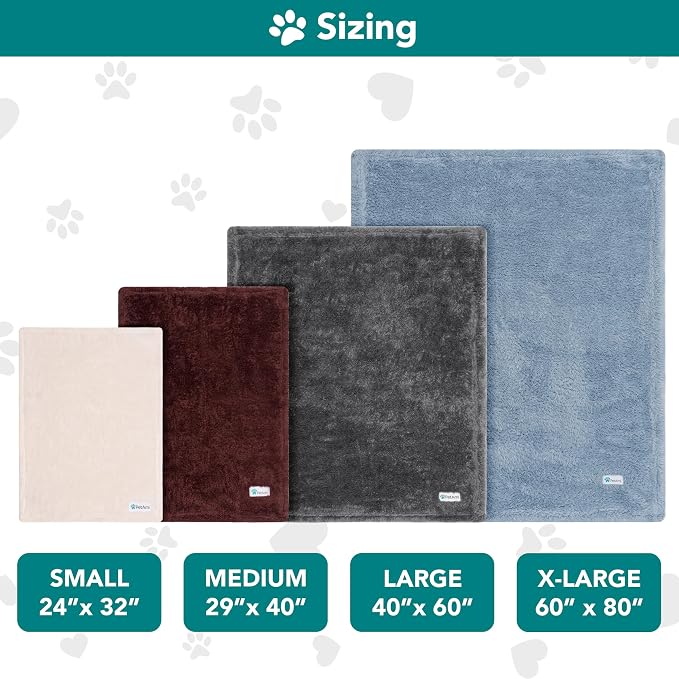 PetAmi Dog Blanket for Small Dogs Brown, Fluffy Soft Puppy Blanket, Sherpa - Image 7