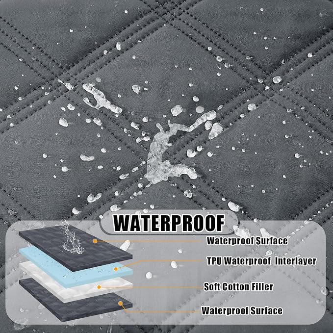 Smiry Waterproof Dog Bed Cover Blanket 52x82, Soft Reversible Pet Blanket - Image 2