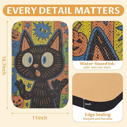 2 Pack Art Cat Scratcher, Wall-Mountable Cat Scratch Pad, Cat Wall Scratcher - Image 2