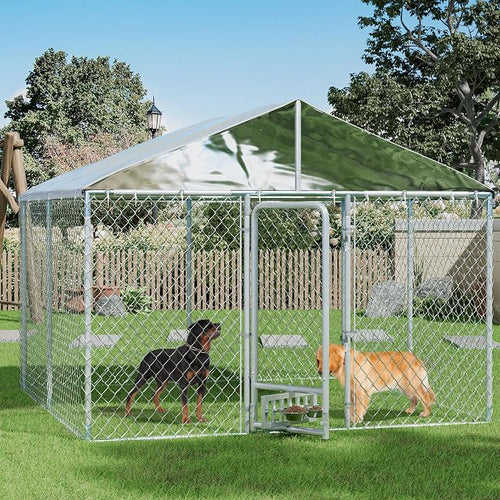 10×10×7 FT Outdoor Dog Kennel by Dephet